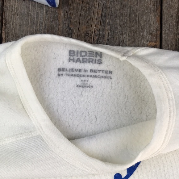 Biden Harris Believe in Better Pullover Sweatshirt Size Large - Picture 6 of 8